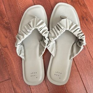 Leather Thong Flip Flop Sandals